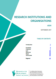 Research Institutions and Organisations - Asia